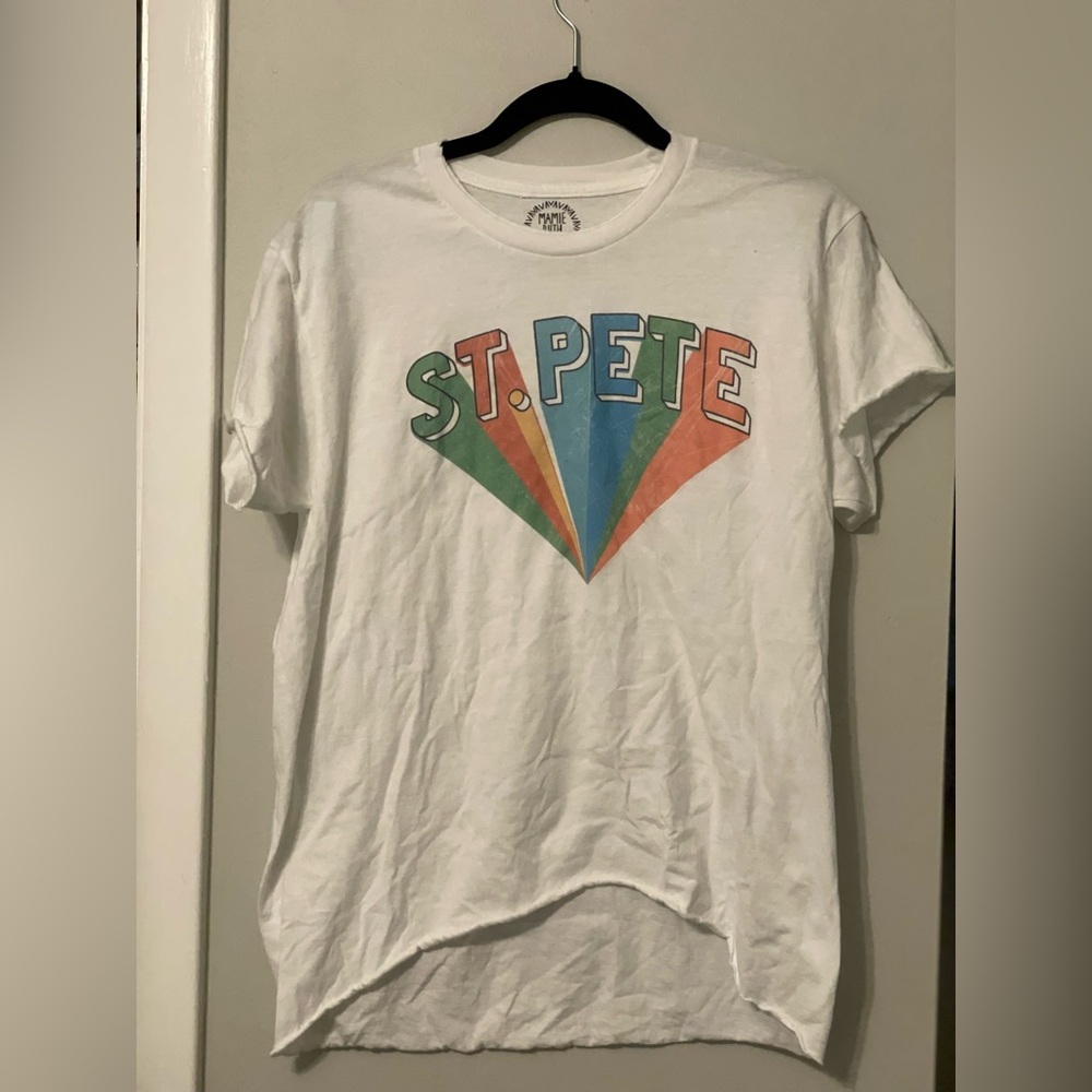 MAMIE RUTH ST PETE BURST TEE, SIZE M